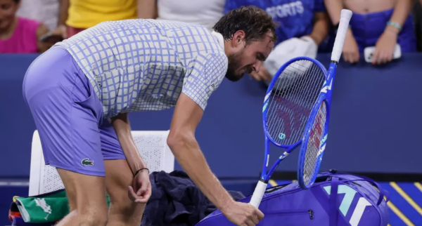 Medvedev fined after US Open outburst